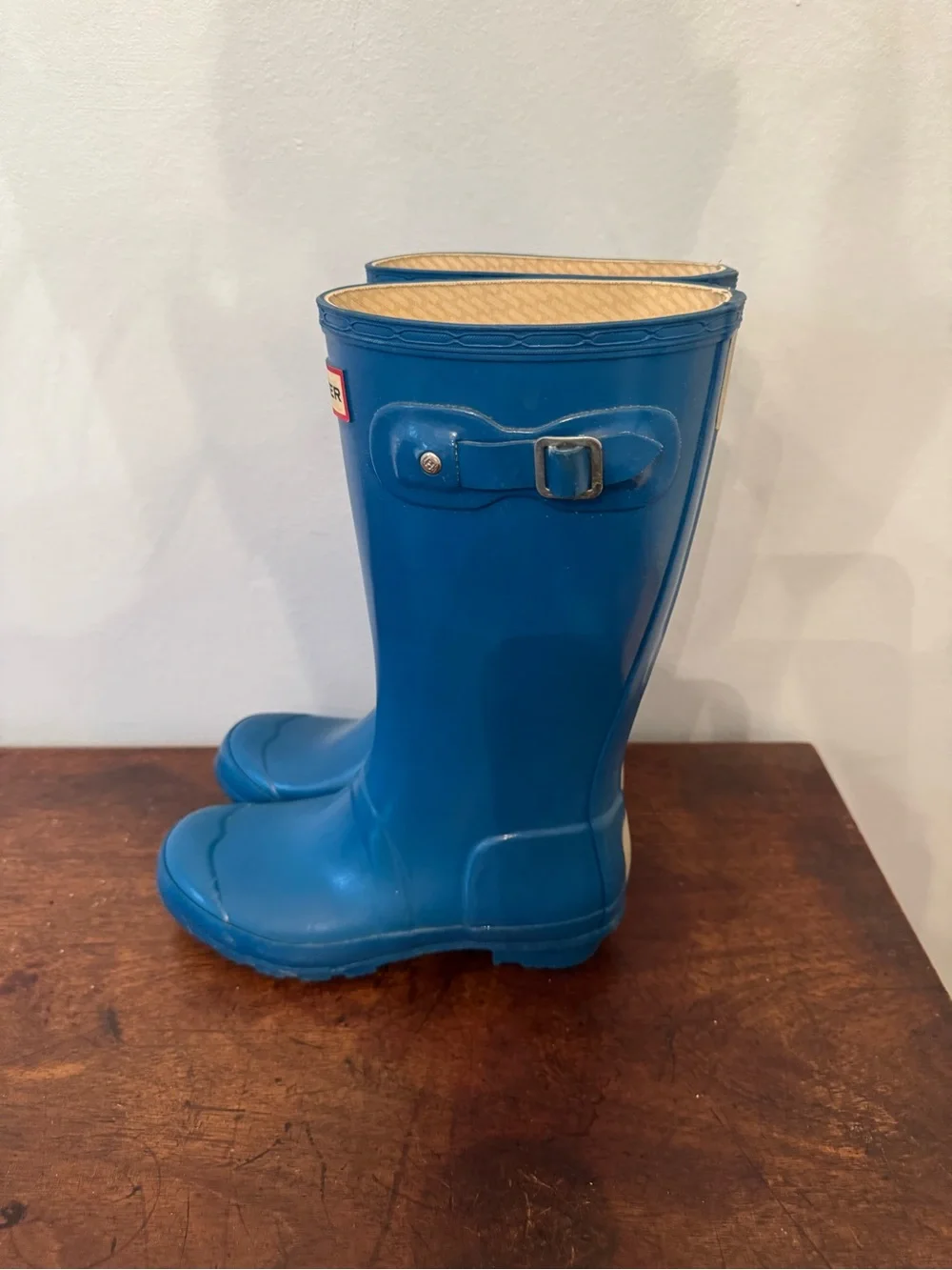 Hunter Kids Blue Tall Rain Boots